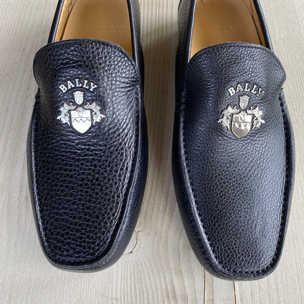 BALLY Wacres Driving Loafers with Crest, Made in Italy - Picture 2 of 12